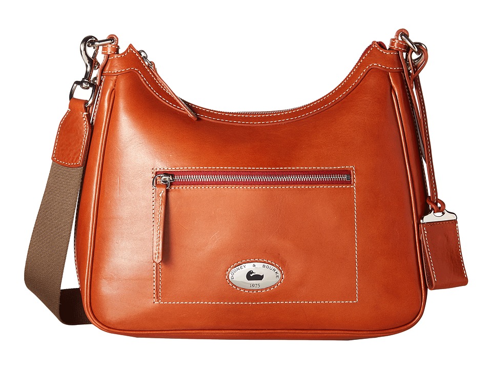 Dooney & Bourke - Florentine Large Crossbody Hobo (Ginger/Self Trim) Cross Body Handbags