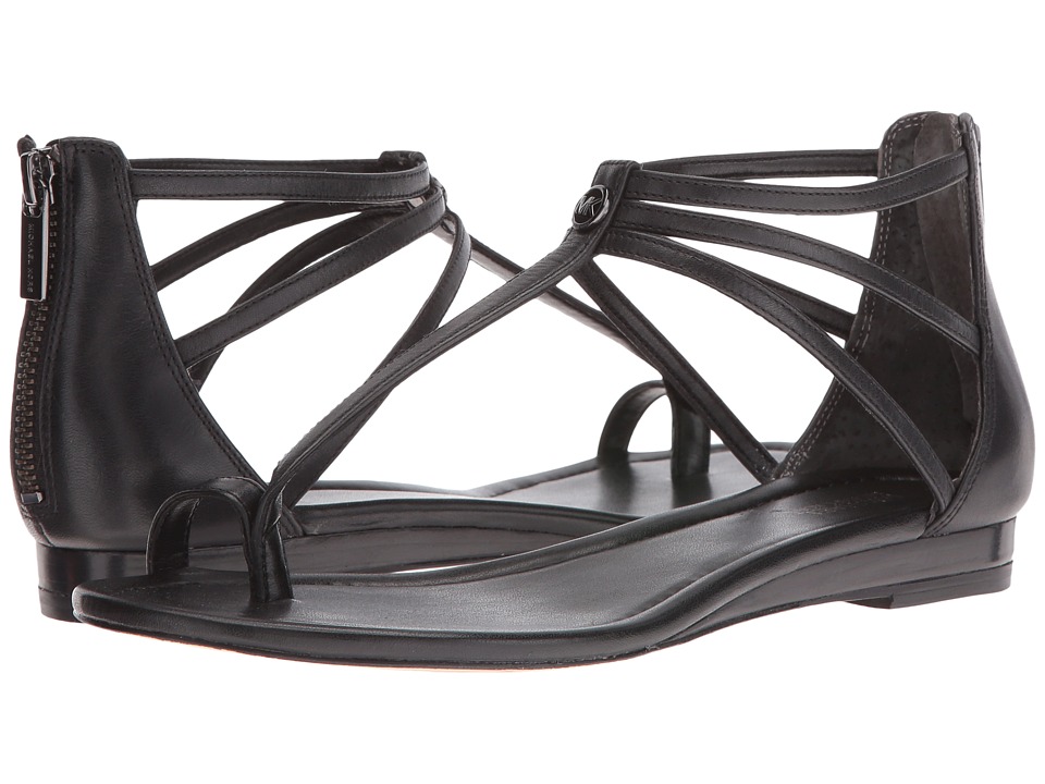 MICHAEL Michael Kors Camille Sandal (Black Vachetta) Women