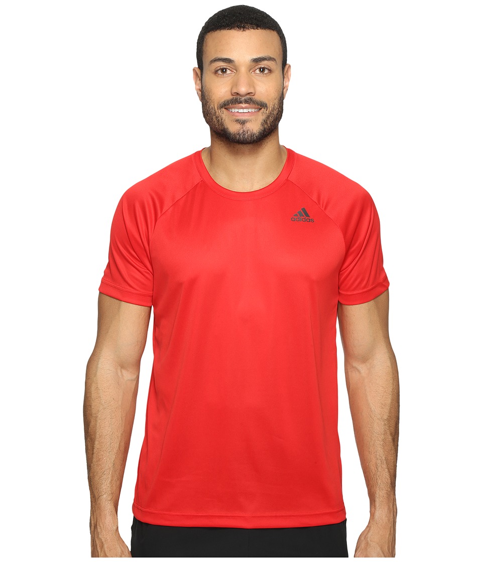 adidas Designed-2-Move Solid Tee (Scarlet) Men