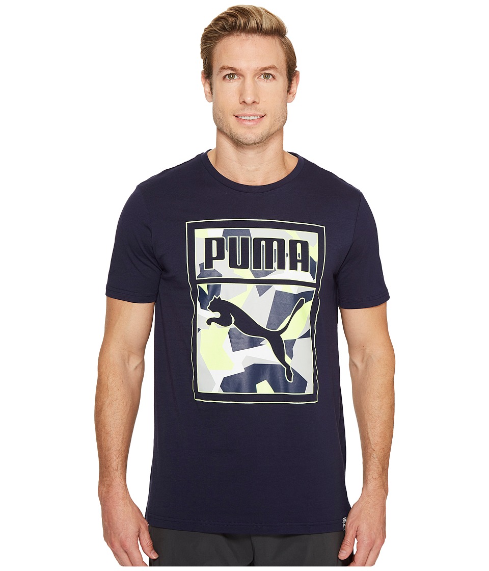 PUMA Archive Graphic Logo Tee (Peacoat) Men