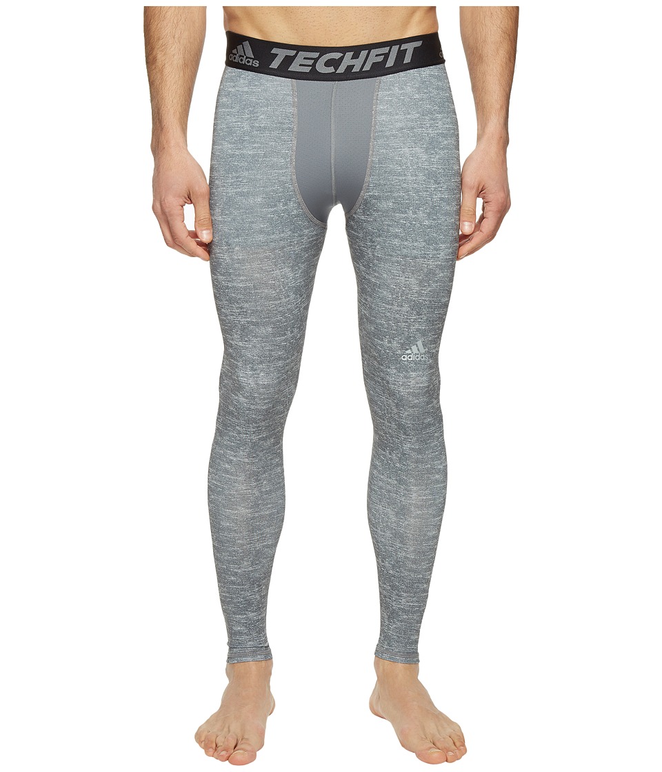 adidas Techfit Base Long Tights (Core Heather) Men
