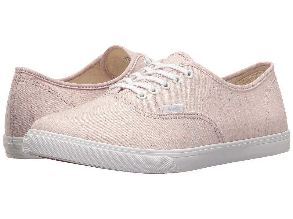 Vans Authentic Lo Pro ((Speckle Jersey) Pink/True White) Skate Shoes
