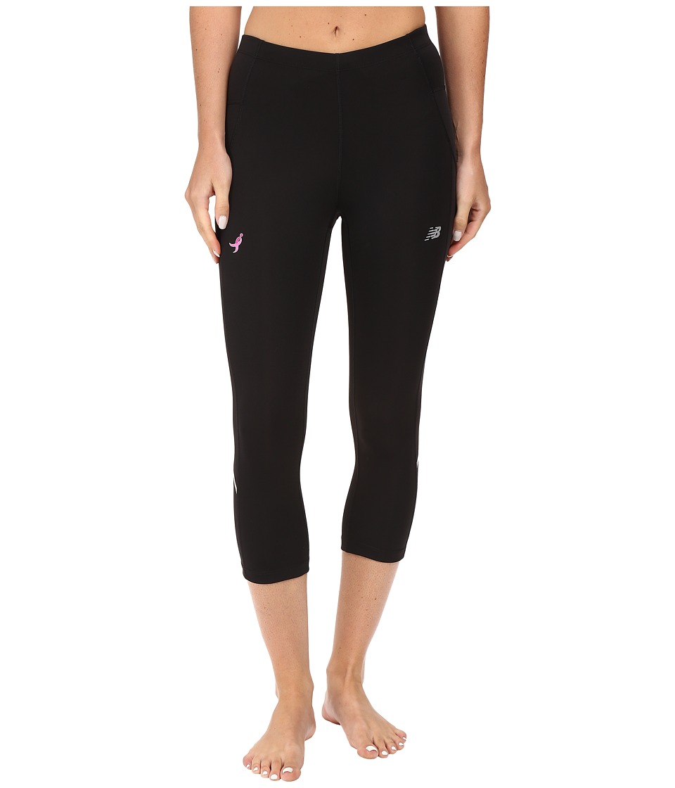 New Balance Komen Accelerate Capris (Black) Women