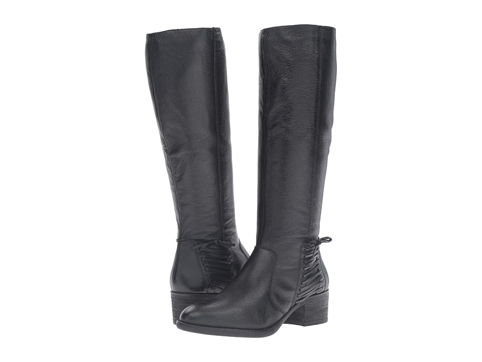 Steve Madden Lonnny (Black Leather) Women