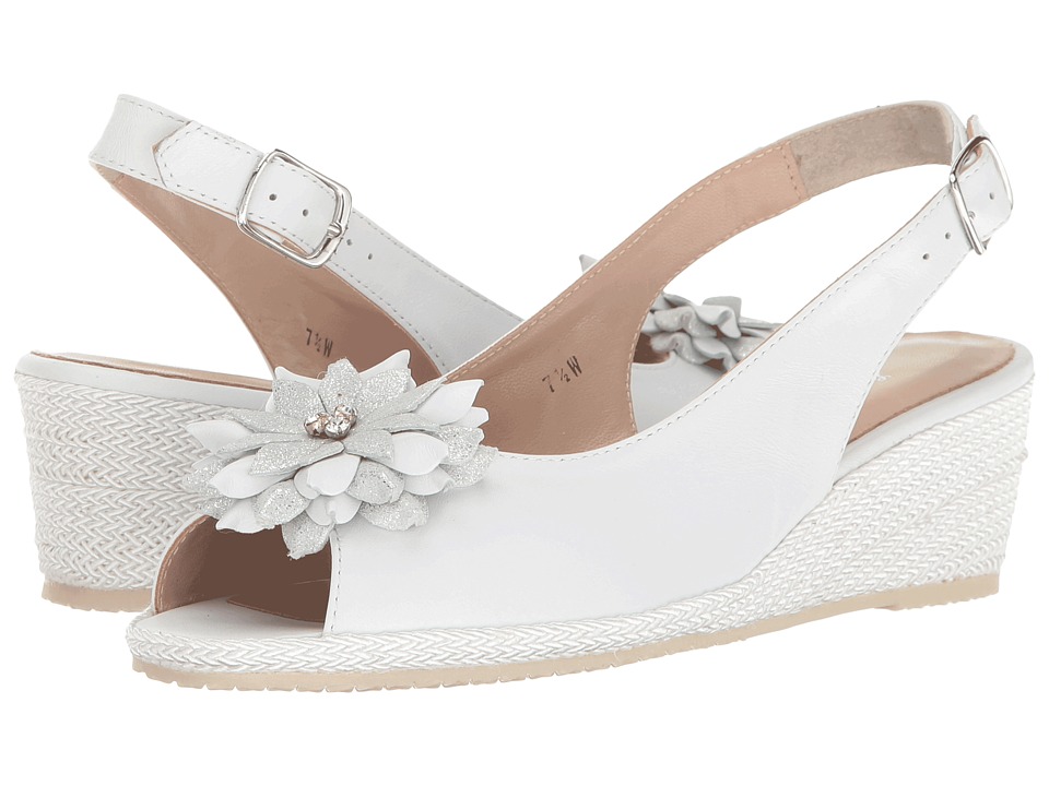 Sesto Meucci Bobby (White Nappa/Silver Glitter Bow) Women