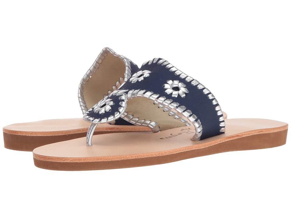 Jack Rogers Boating Jacks (Midnight/Silver) Women