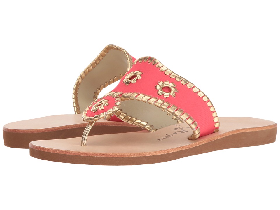 Jack Rogers Boating Jacks (Bright Pink/Gold) Women