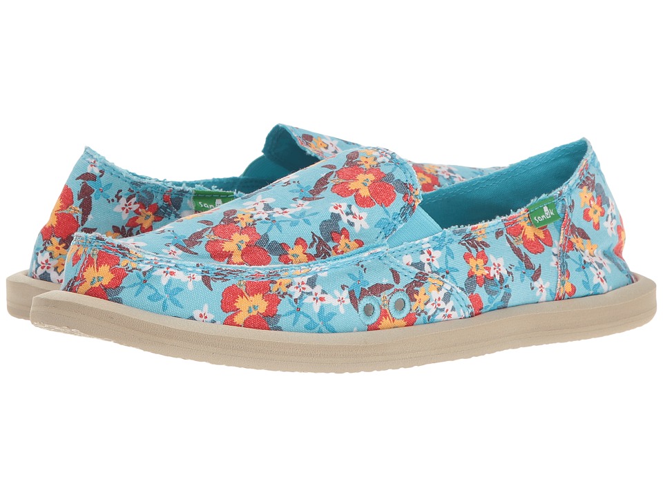 Sanuk Donna Aloha (Aqua Waikiki Floral) Women