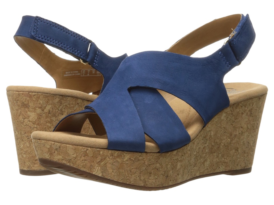 Clarks Annadel Fareda (Dark Blue Nubuck) Women