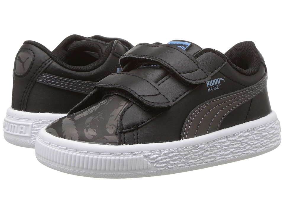 Puma Kids Basket Swan V INF (Toddler) (Puma Black/Puma Black) Girls Shoes