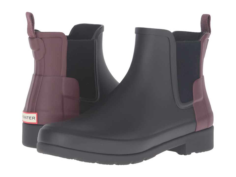 Hunter Original Refined Chelsea (Black/Dulse) Women