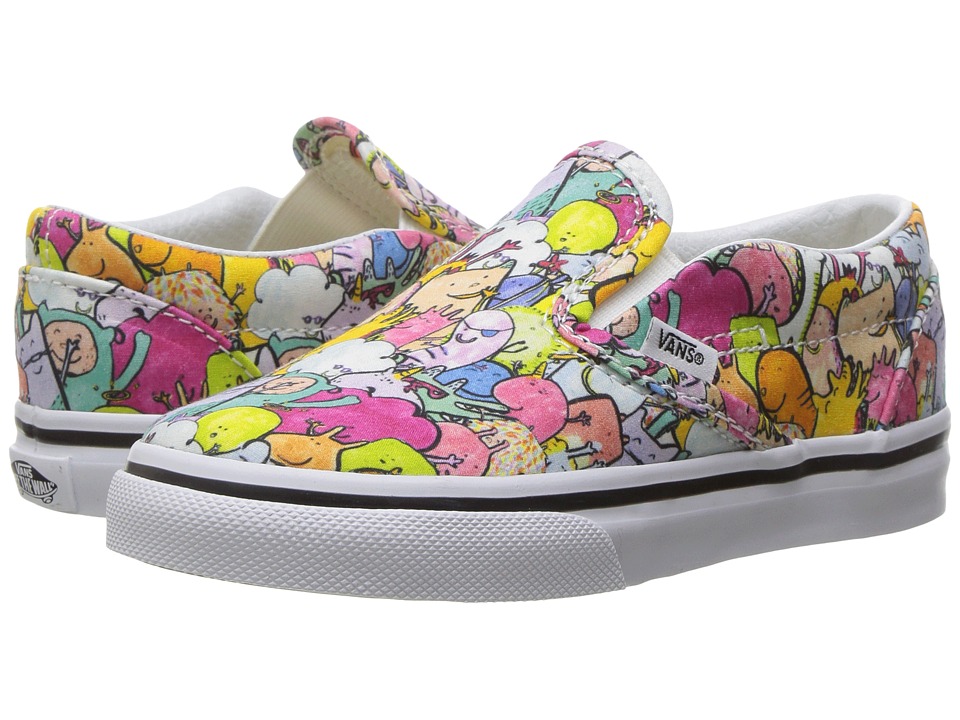 Vans Kids Classic Slip-On x Dallas Clayton (Toddler) ((Dallas Clayton) Multi/True White) Kids Shoes