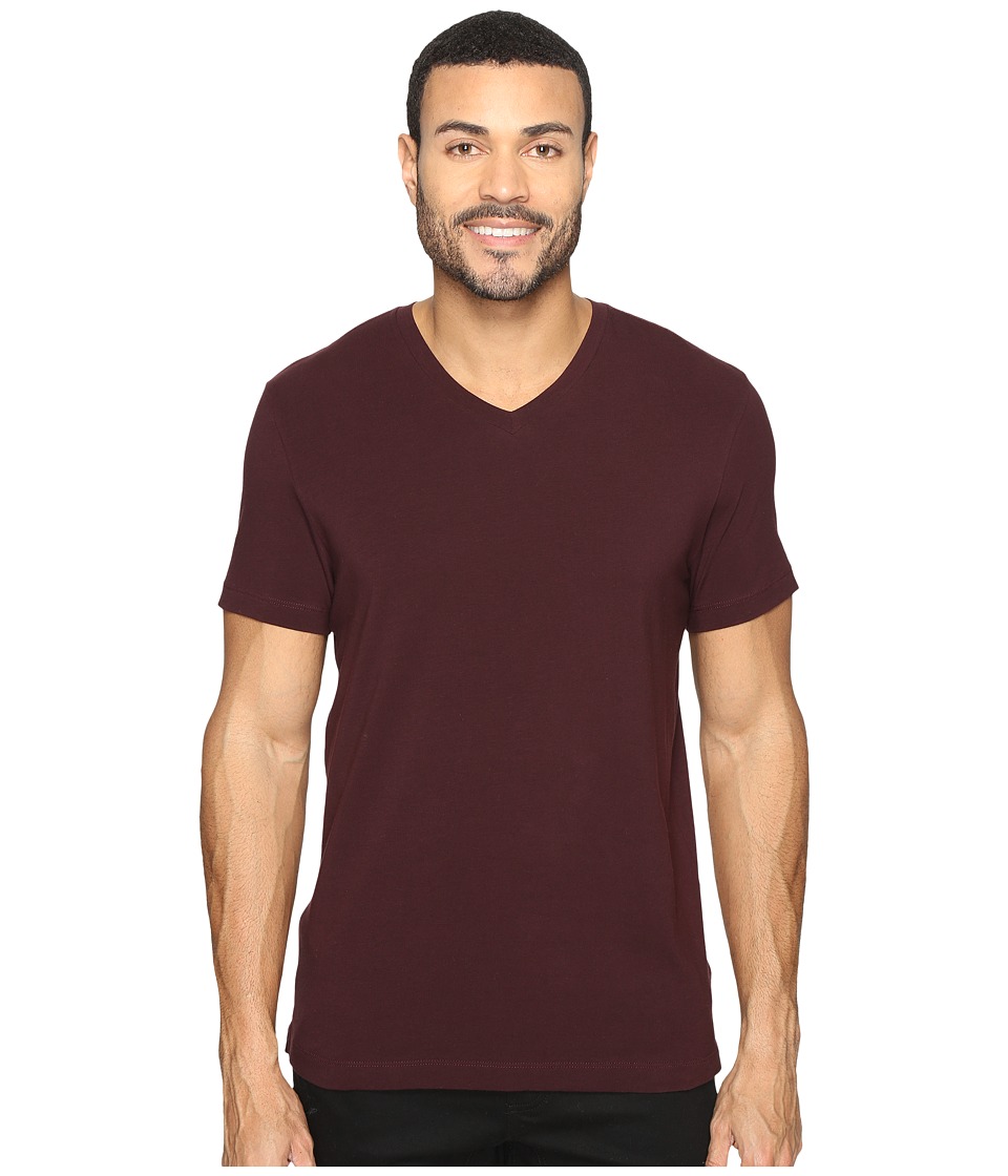 Kenneth Cole Sportswear Short Sleeve V-Neck (Plumberry) Men