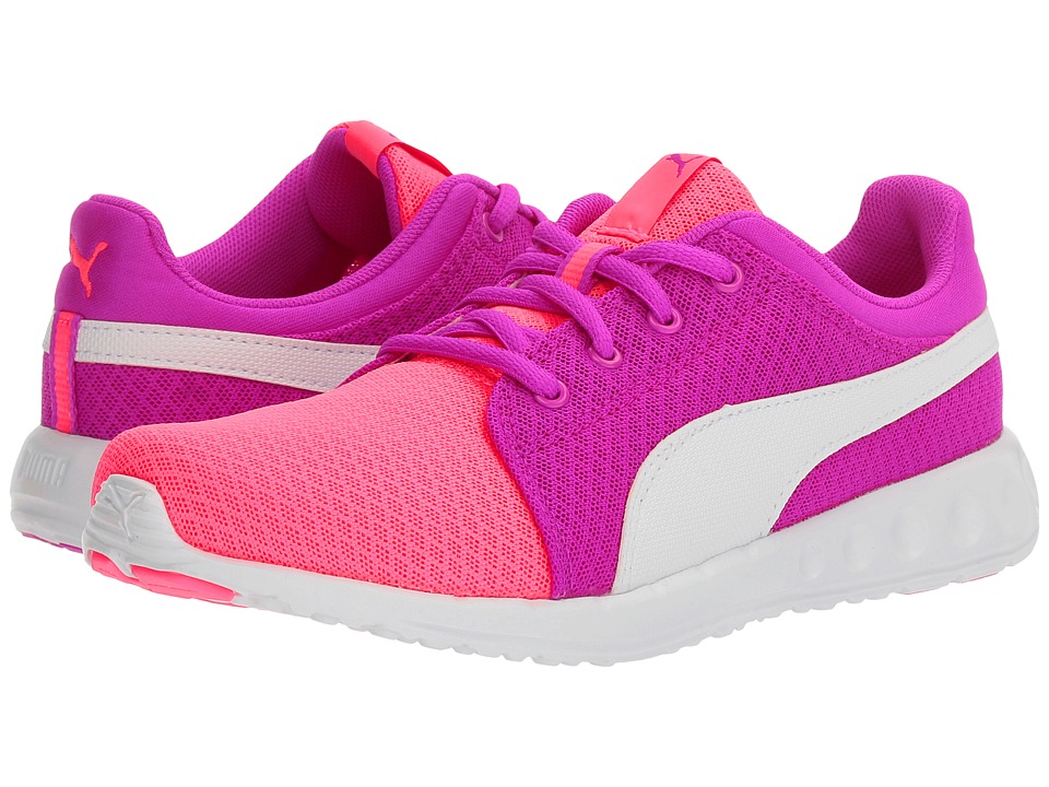 Puma Kids Carson Runner 400 Mesh Jr (Big Kid) (Knockout Pink/Puma White) Girls Shoes