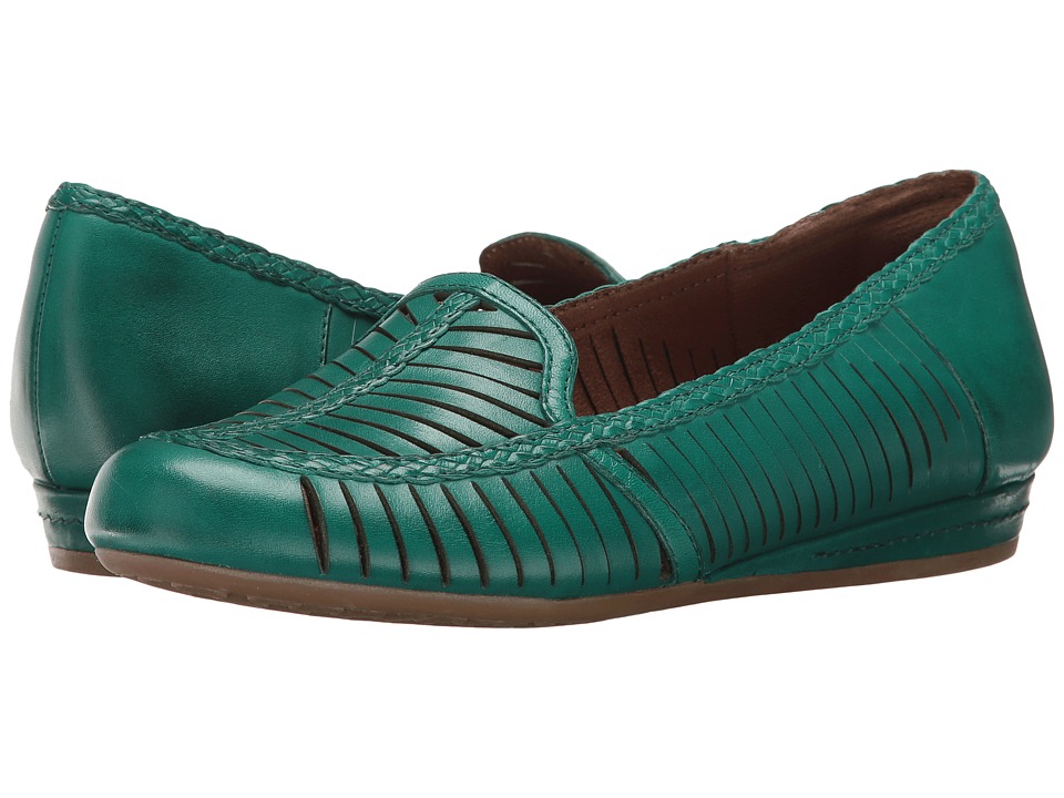 Rockport Cobb Hill Collection Cobb Hill Galway Woven Loafer (Teal Leather) Women