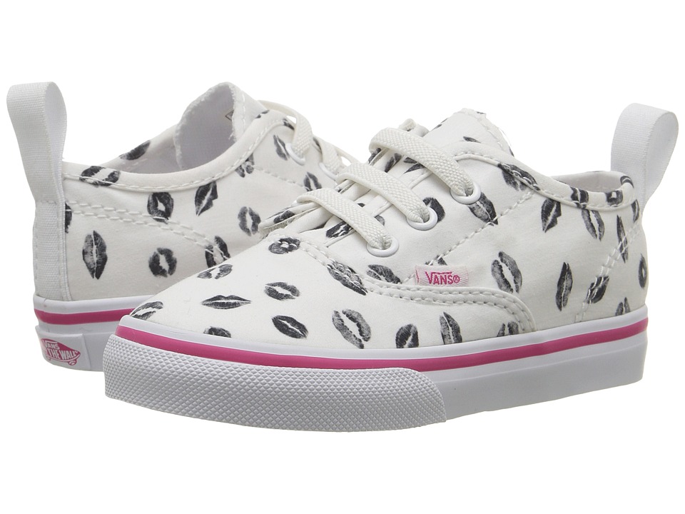 Vans Kids Authentic V Lace (Toddler) ((Valentines) True White/Beetroot Purple) Girls Shoes