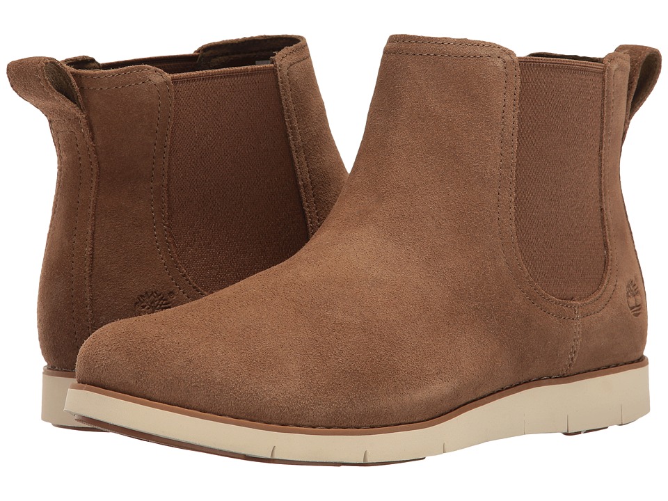 Timberland Lakeville Double Gore Chelsea (Medium Brown Suede) Women