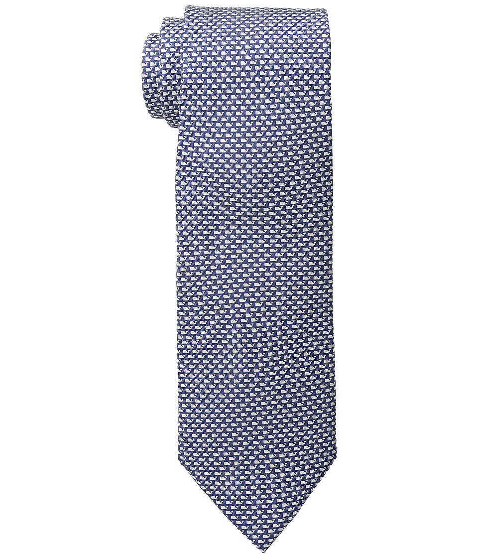 Vineyard Vines - Micro Whale Printed Tie (Vineyard Navy) Ties