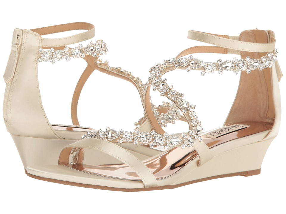 Badgley Mischka Belvedere (Ivory Satin) Women