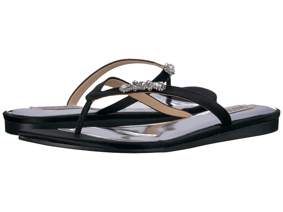 Badgley Mischka Bellmont (Black Satin) Women