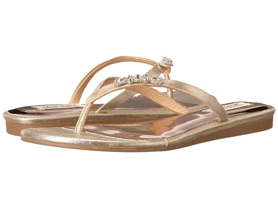 Badgley Mischka Bellmont (Platino Metallic Suede) Women