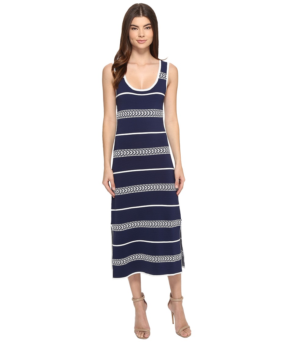 Laundry by Shelli Segal Midi Tank Sweater Dress (Midnight) Women