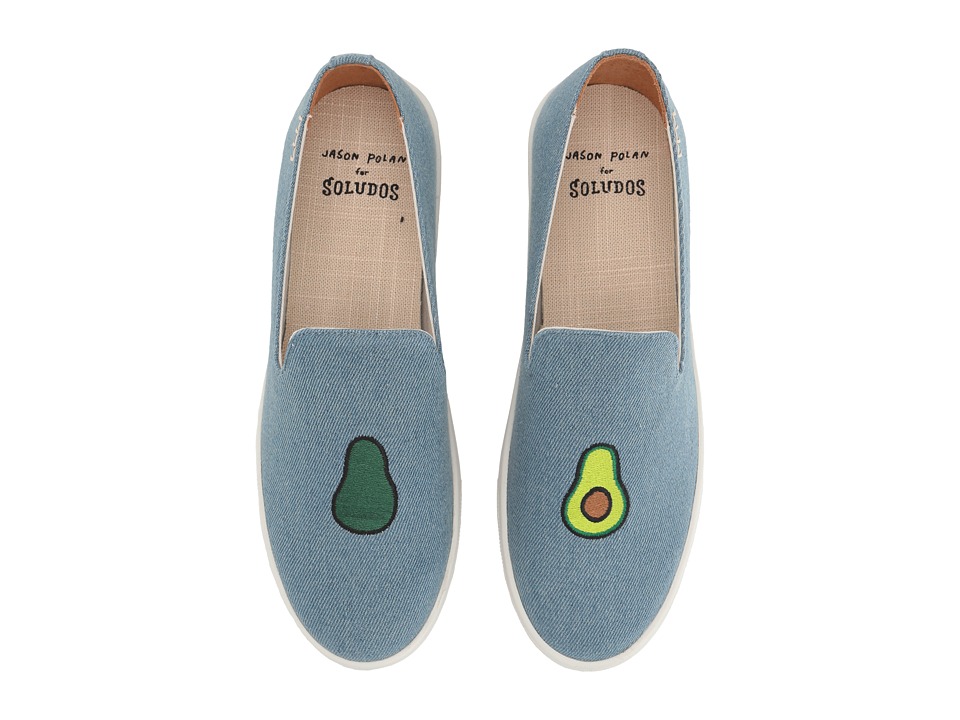 Soludos Embroidered Slip-On Sneaker (Light Denim) Women