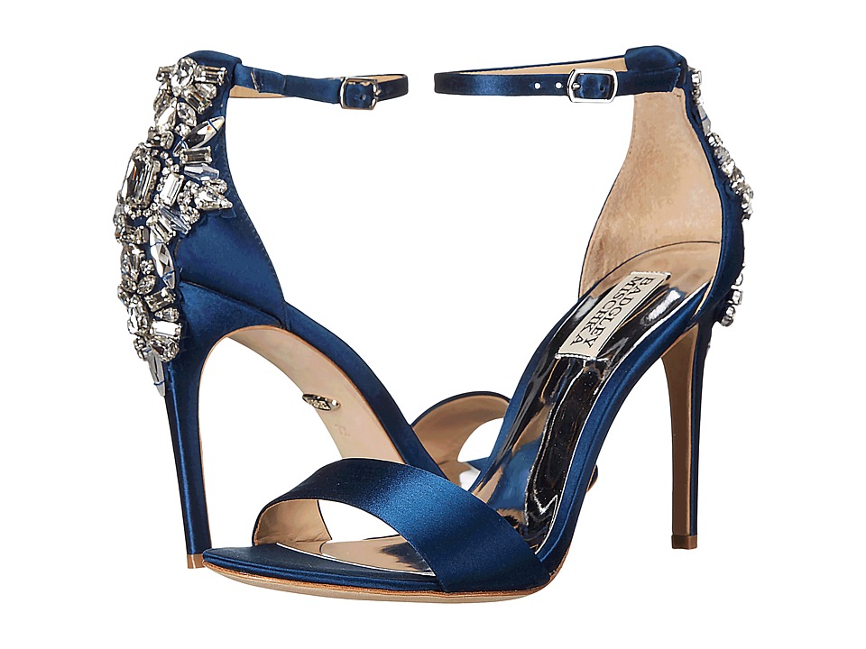 Badgley Mischka Bartley (Navy Satin) High Heels