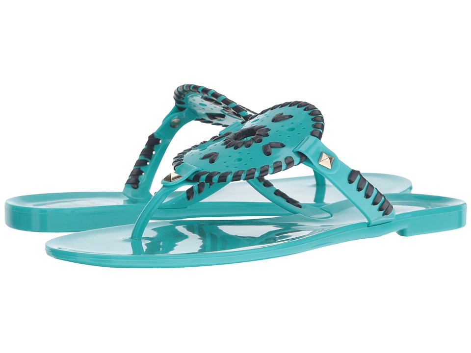 Jack Rogers Georgica Jelly (Caribbean Blue/Navy) Women