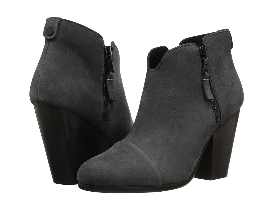 rag & bone Margot Boot (Charcoal Nubuck) Women