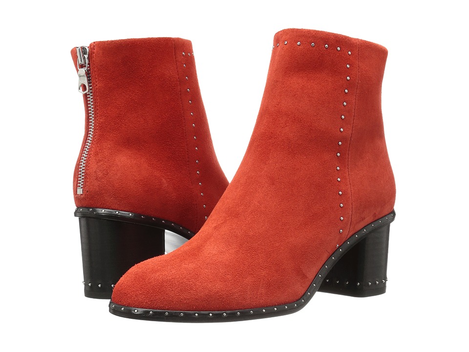 rag & bone Willow Stud Boot (Red Suede) Women