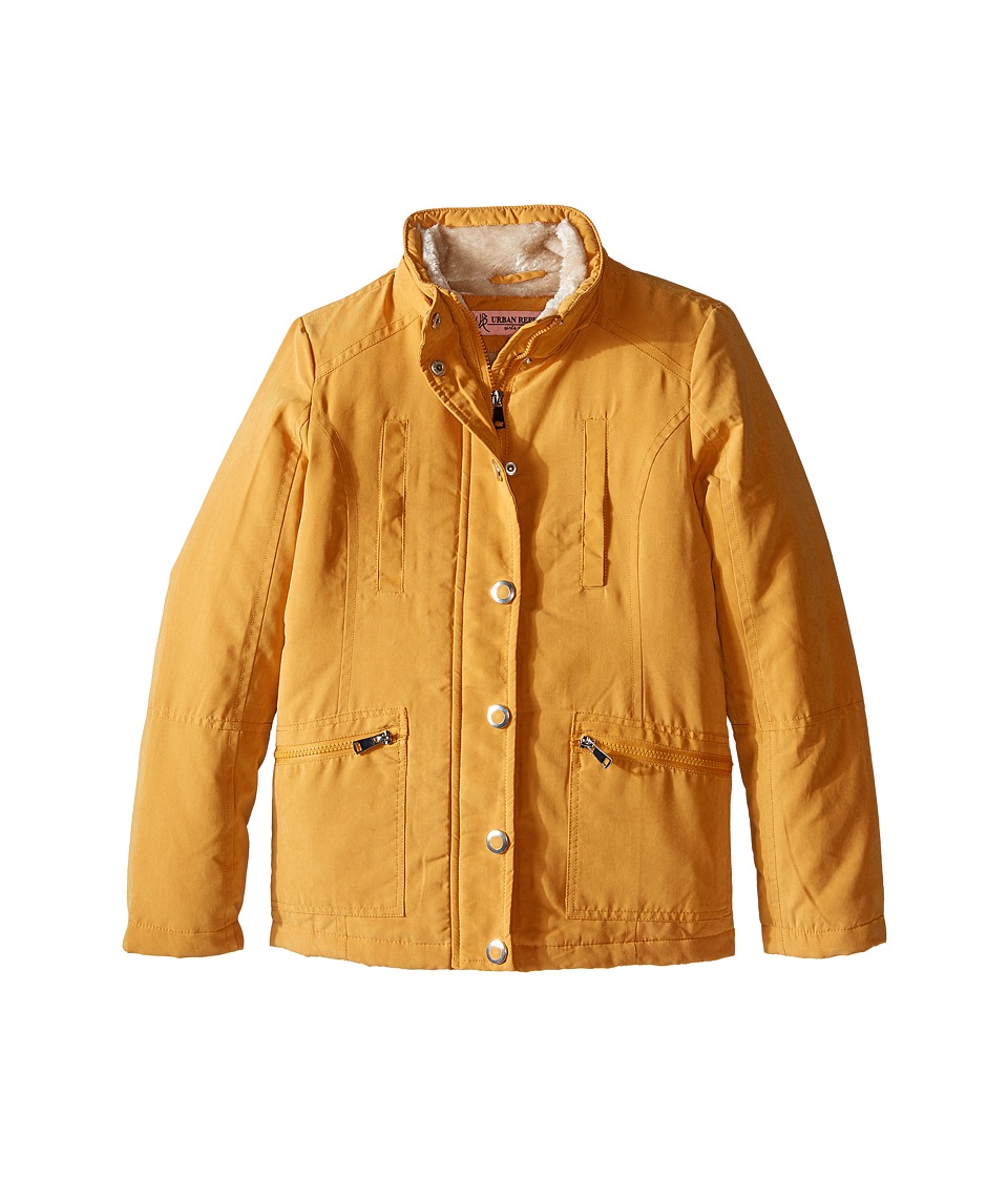 Urban Republic Kids Peach Finish Microfiber Jacket (Little Kids/Big Kids) (Dijon Yellow) Girl