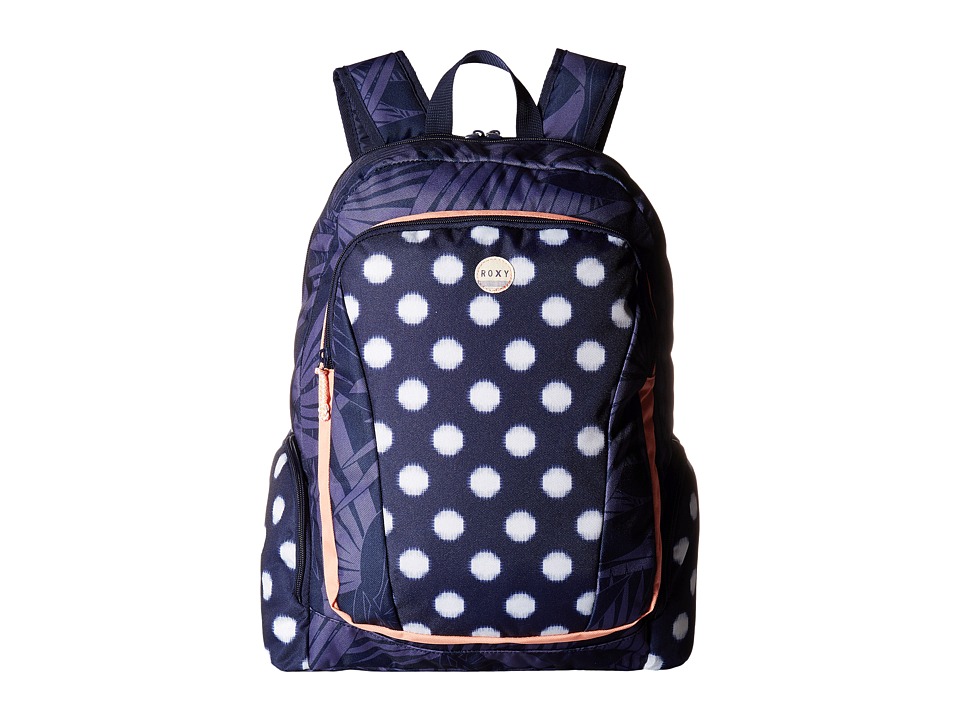 Roxy - Alright Backpack (Small Ikat Dots Combo/Peacoat) Backpack Bags
