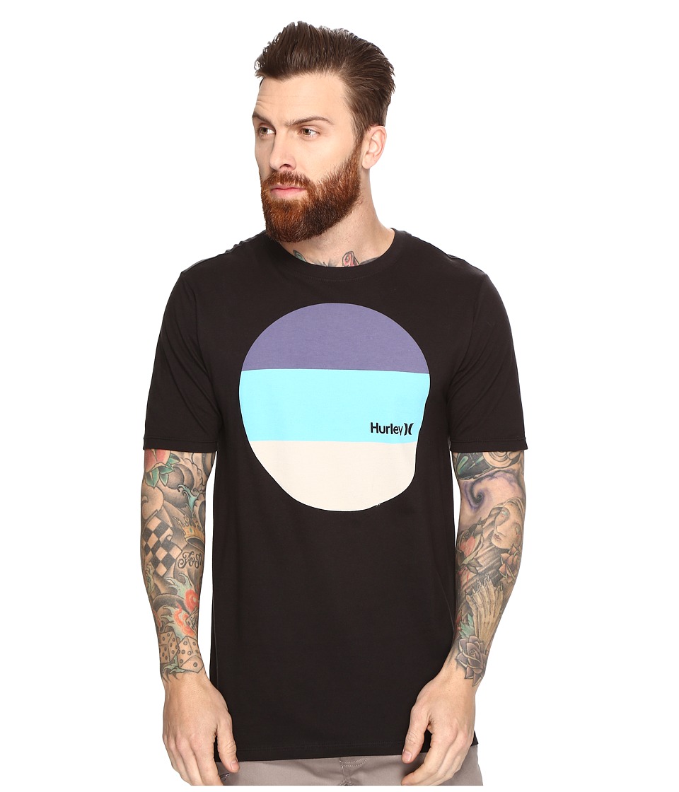 Hurley Circular Block T-Shirt (Black) Men