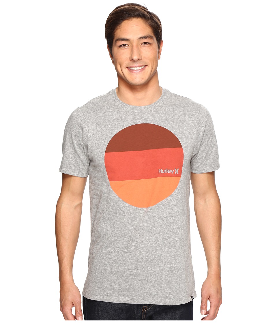 Hurley Circular Block T-Shirt (Dark Grey Heather) Men