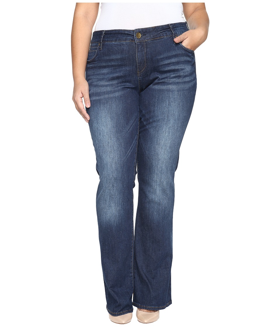 KUT from the Kloth Plus Size Natalie High-Rise Bootcut Jeans in Adaptive (Adaptive) Women