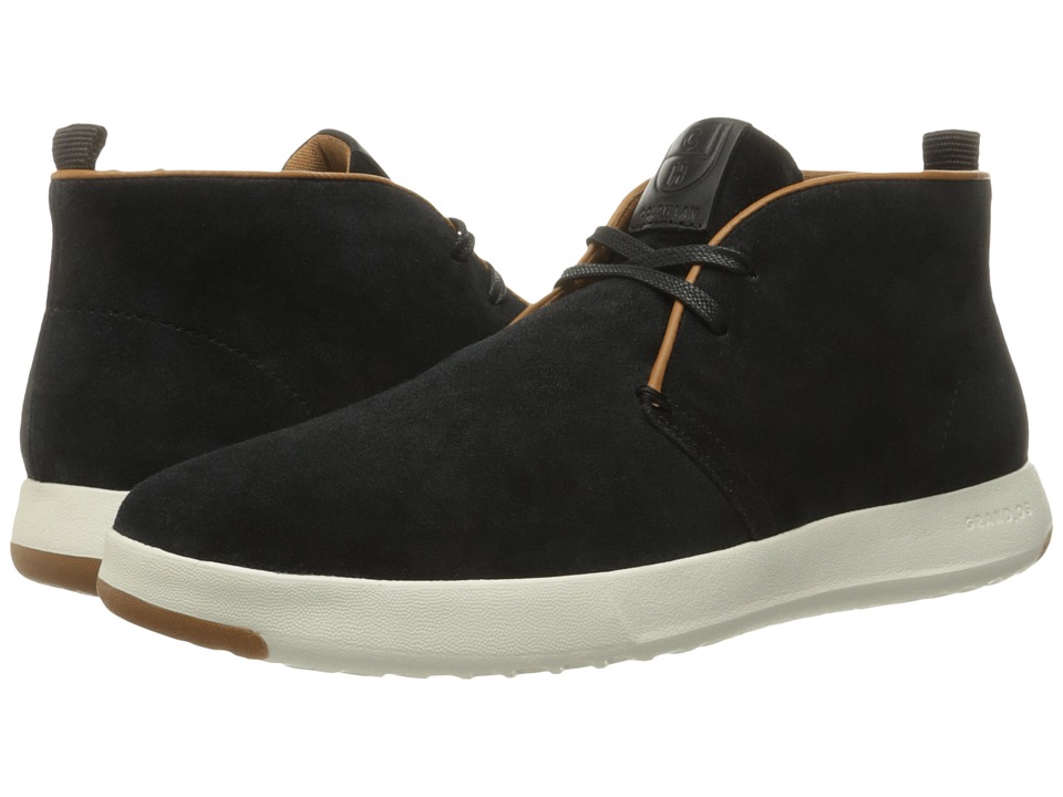 Cole Haan GrandPro Chukka (Black Oiled Velour Suede) Men