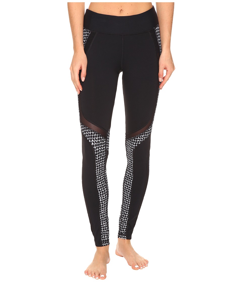 Trina Turk Check Me Out Full Length Leggings (Black) Women