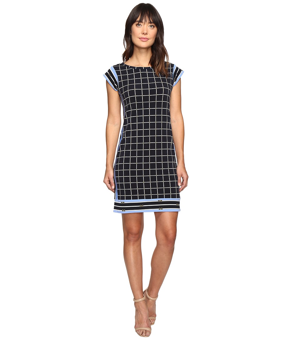 MICHAEL Michael Kors Dressage Border Dress (New Navy) Women