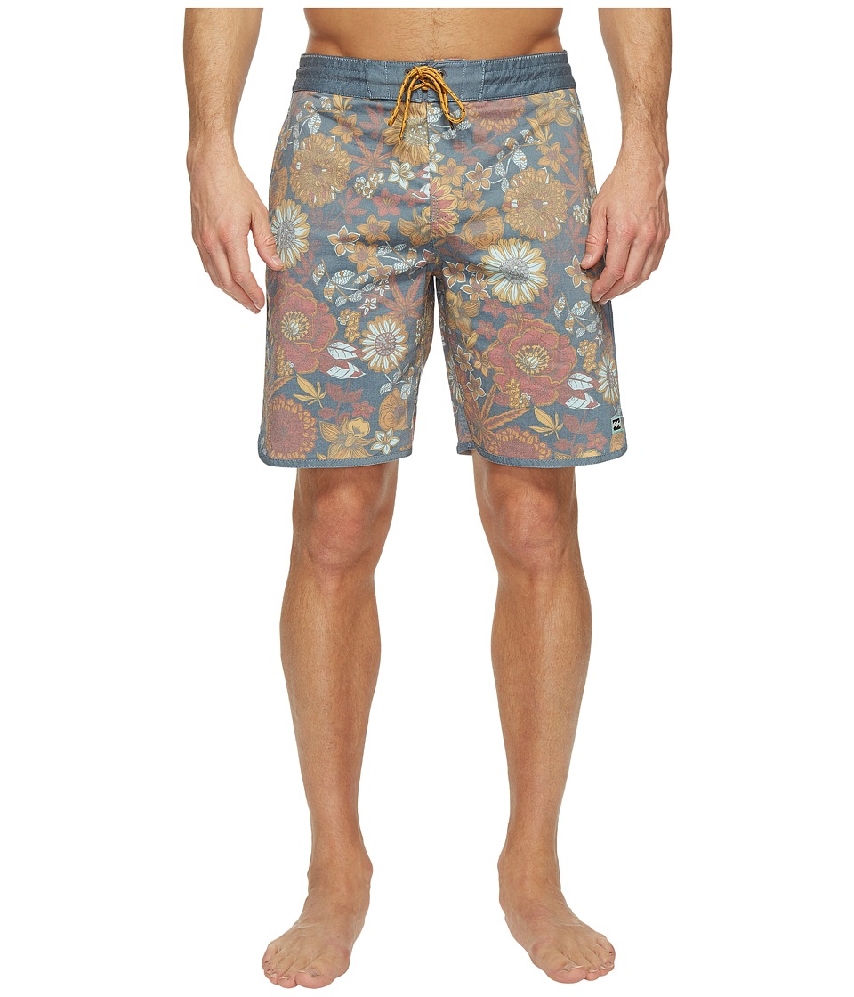 Billabong 73 Lo Tide Line Up Boardshorts (Dark Red) Men