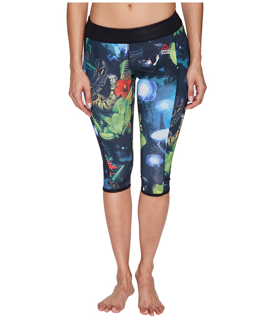 Reebok CrossFit Reversible Chase Capris (Black) Women