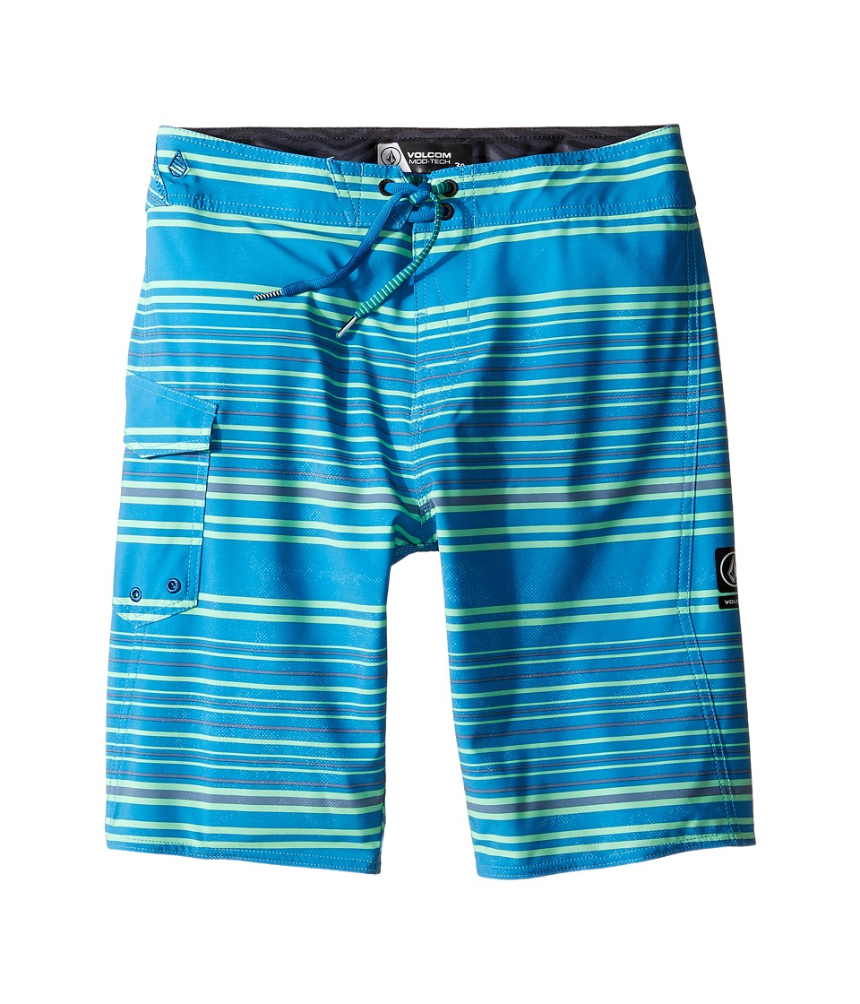Volcom Kids Magnetic Liney Mod Boardshorts (Big Kids) (Deep Water) Boy