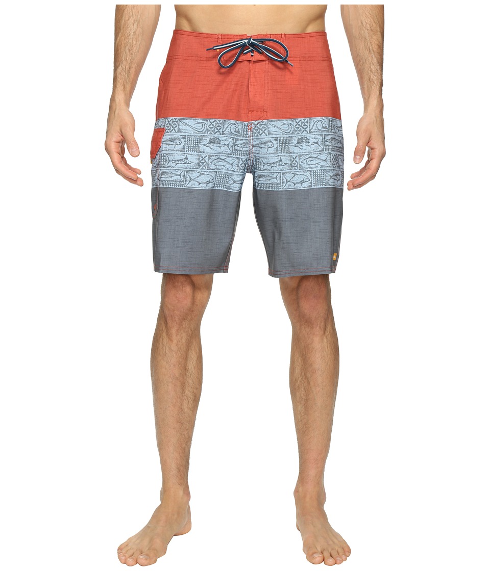 Quiksilver Waterman Fairway Tri Block Boardshorts (Dark Slate) Men