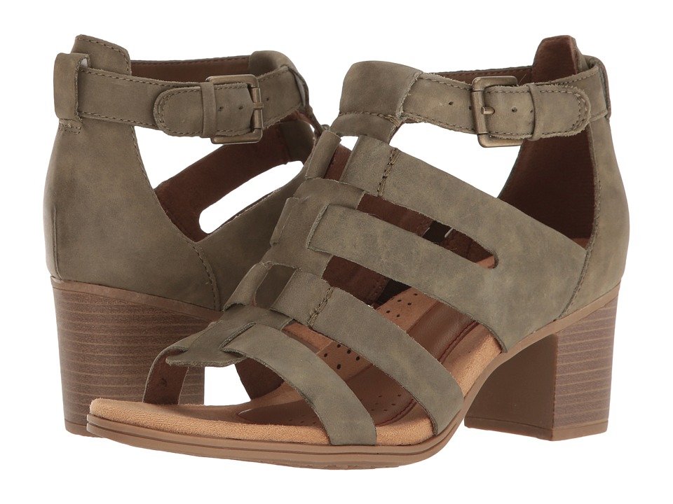 Rockport Cobb Hill Collection Cobb Hill Hattie Gladiator (Green Nubuck) Women