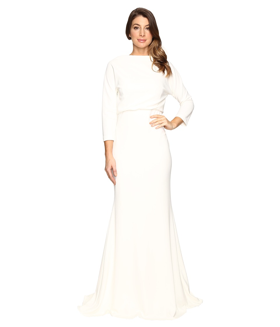 Badgley Mischka It Dress Blouson Gown (Ivory) Women