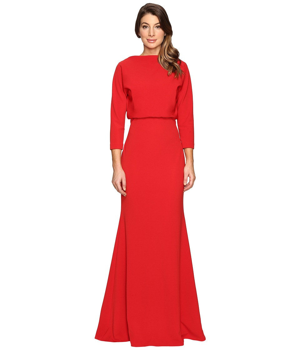 Badgley Mischka It Dress Blouson Gown (Red) Women