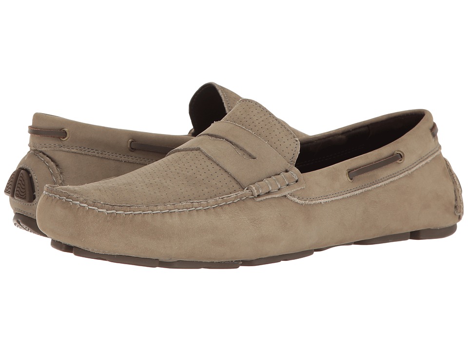 Johnston & Murphy Gibson Perfed Penny Driver (Gray Nubuck) Men