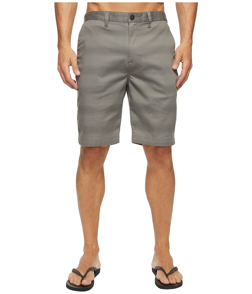 Billabong Carter Stretch Stripe Walkshorts (Pewter) Men