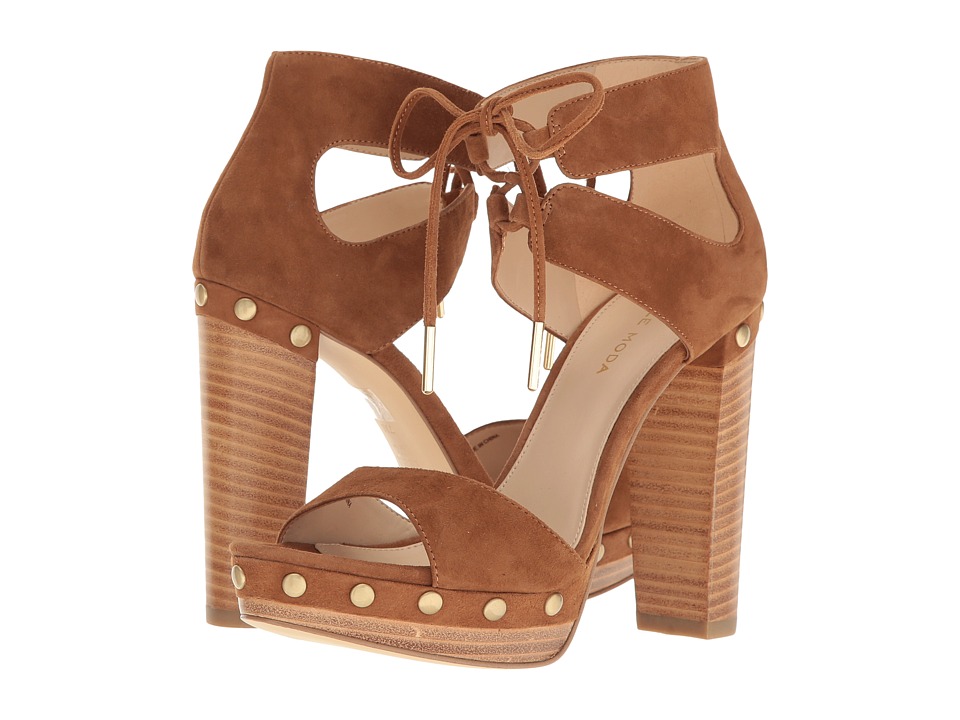Pelle Moda Pacific (Cognac Suede) High Heels