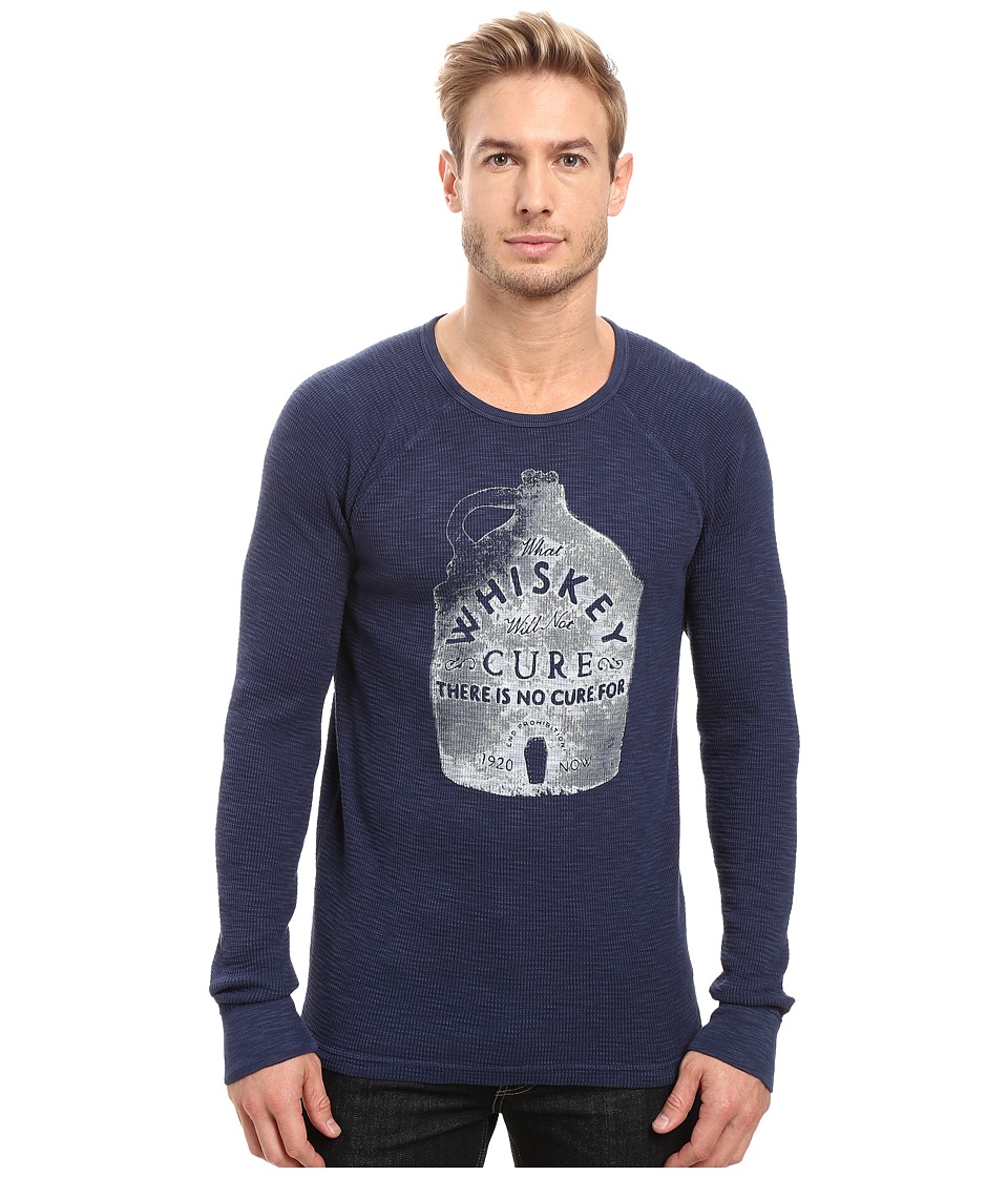 Lucky Brand Whiskey Cure Graphic Tee (American Navy) Men